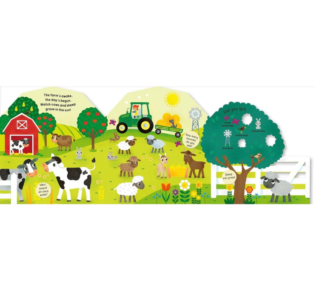 Peek inside Farm Board book