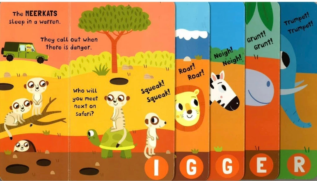 Big and small safari board book