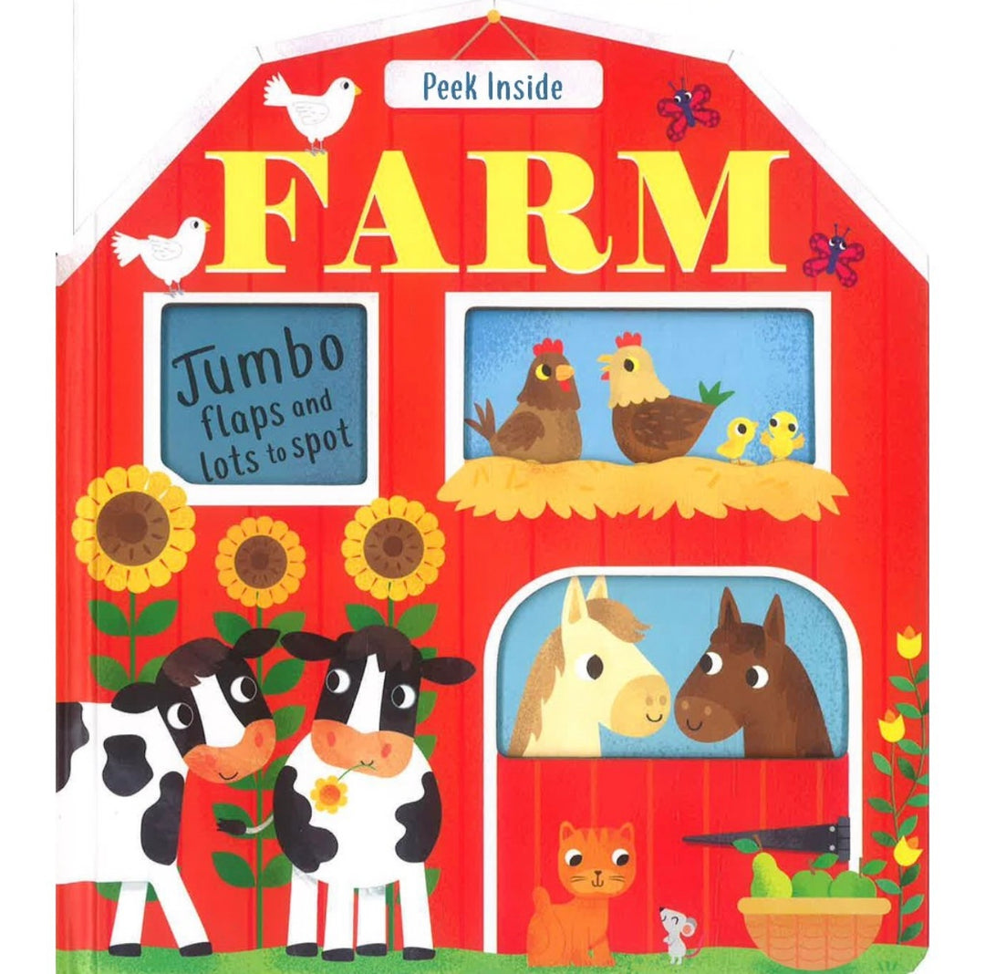 Peek inside Farm Board book